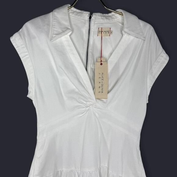 Alice + Olivia White Mini Dress - Picture 2 of 8